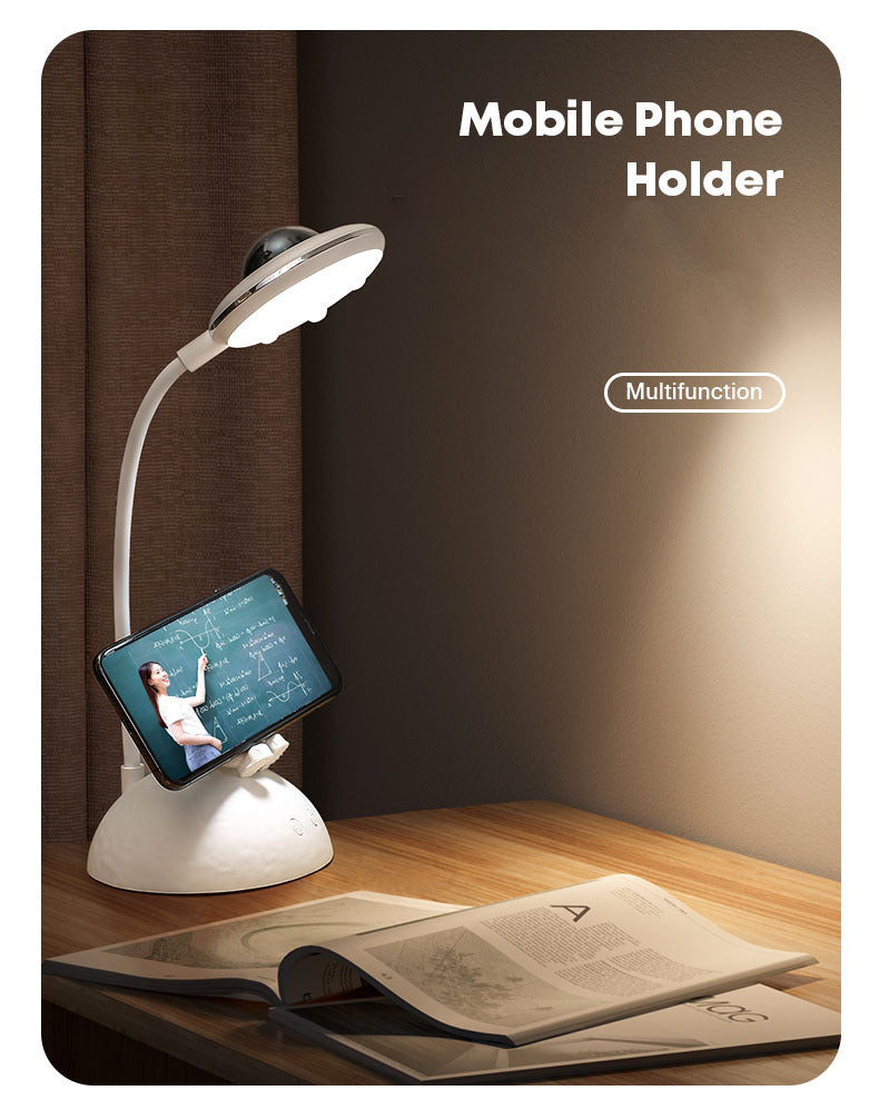 XYD D7 Astronaut Desk Lamp Table Lamp Creative Projector with Phone Holder in White
