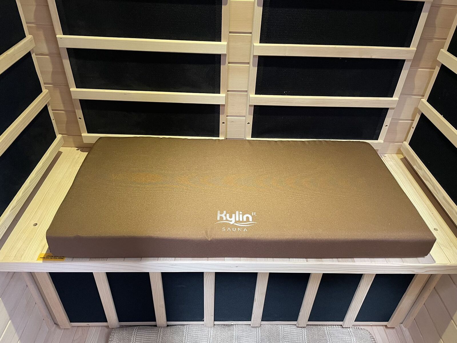 Kylin Sauna Seating Cushion Mat for 1 person sauna Extra Thick (M) 85*40*8 ?Dark Brown