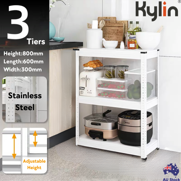 Kylin Storage Shelf Racking Shelving Steel Rack Pallet Storage (3 Tiers) 600mm*300mm*800mm