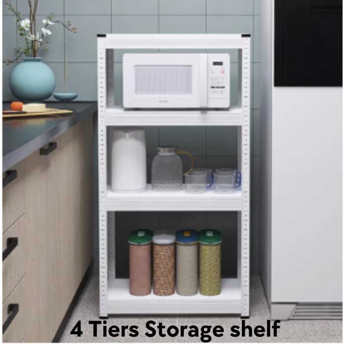 Kylin Storage Shelf Racking Shelving Steel Rack Pallet Storage 4 Tiers) 600mm*300mm*l 1140mm
