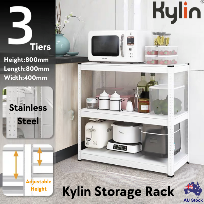 Kylin Storage Shelf Racking Shelving Steel Rack Pallet Storage  (3 Tiers) 800mm*400mm*800mm