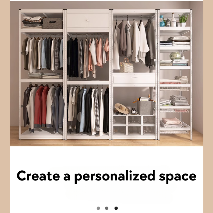 Kylin Wardrobe Storage Shelf Clothes Rack Garment Closet Storage Organizer Hanging Rail Shelf  (160cm) 800mm* 400mm* 1600mm