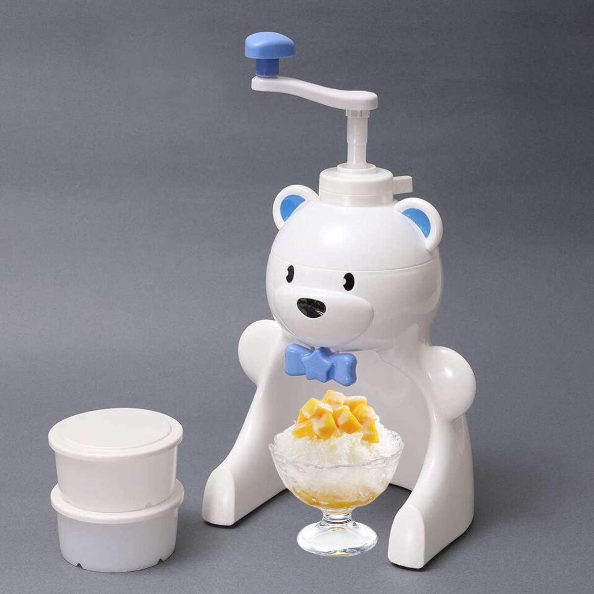 Pearl Life Manual Shaver Ice Maker - Bear, Pearl Metal Manual Fluffy Shaved Ice Maker White Polar Bear Kakigori Snow Cone
