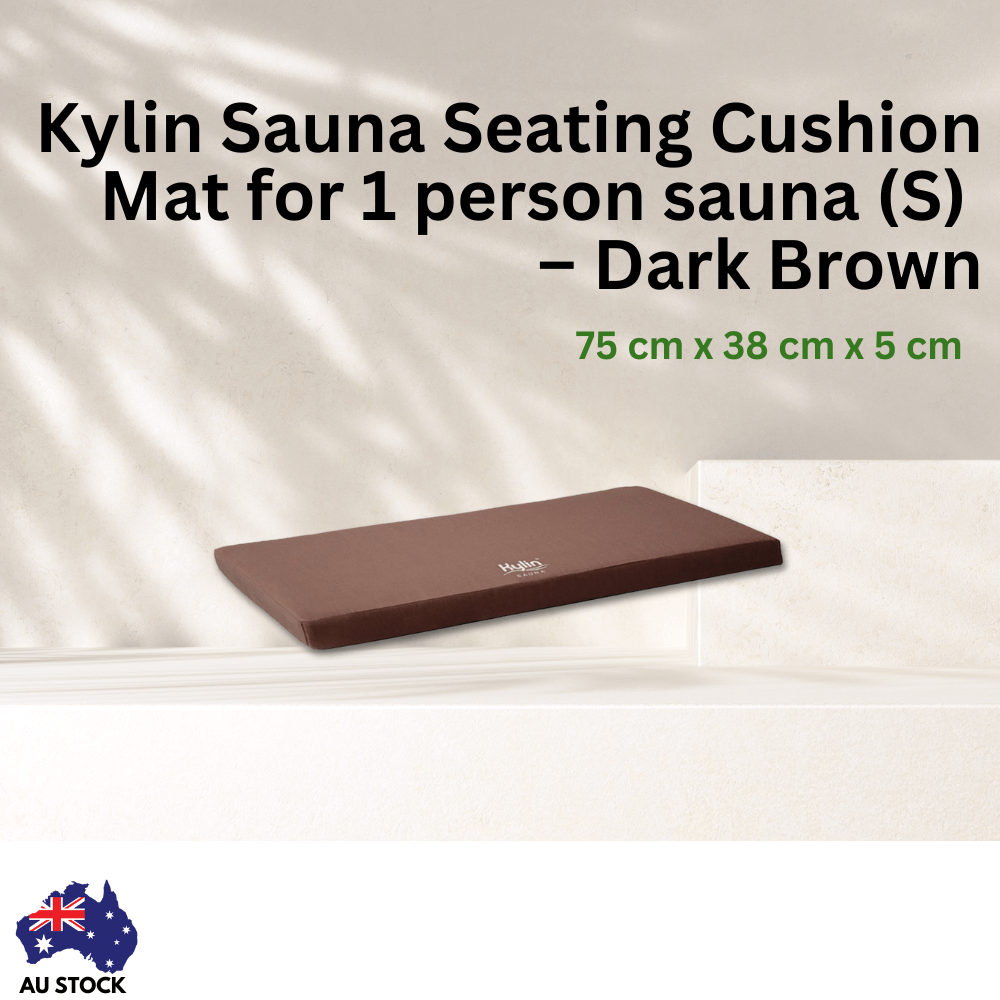 Kylin Sauna Seating Cushion Mat for 1 person sauna (S) 75*38*5 ?Dark Brown