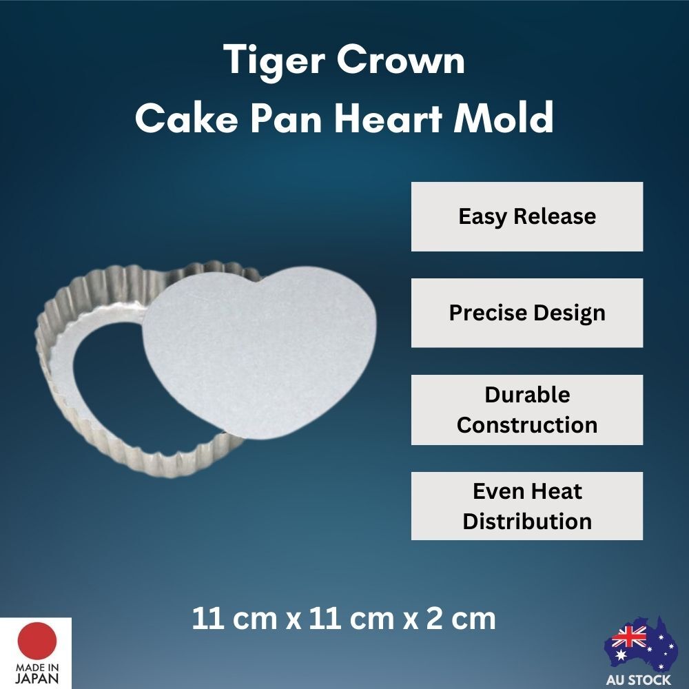Tiger Crown Cake Pan Tart Heart Mold