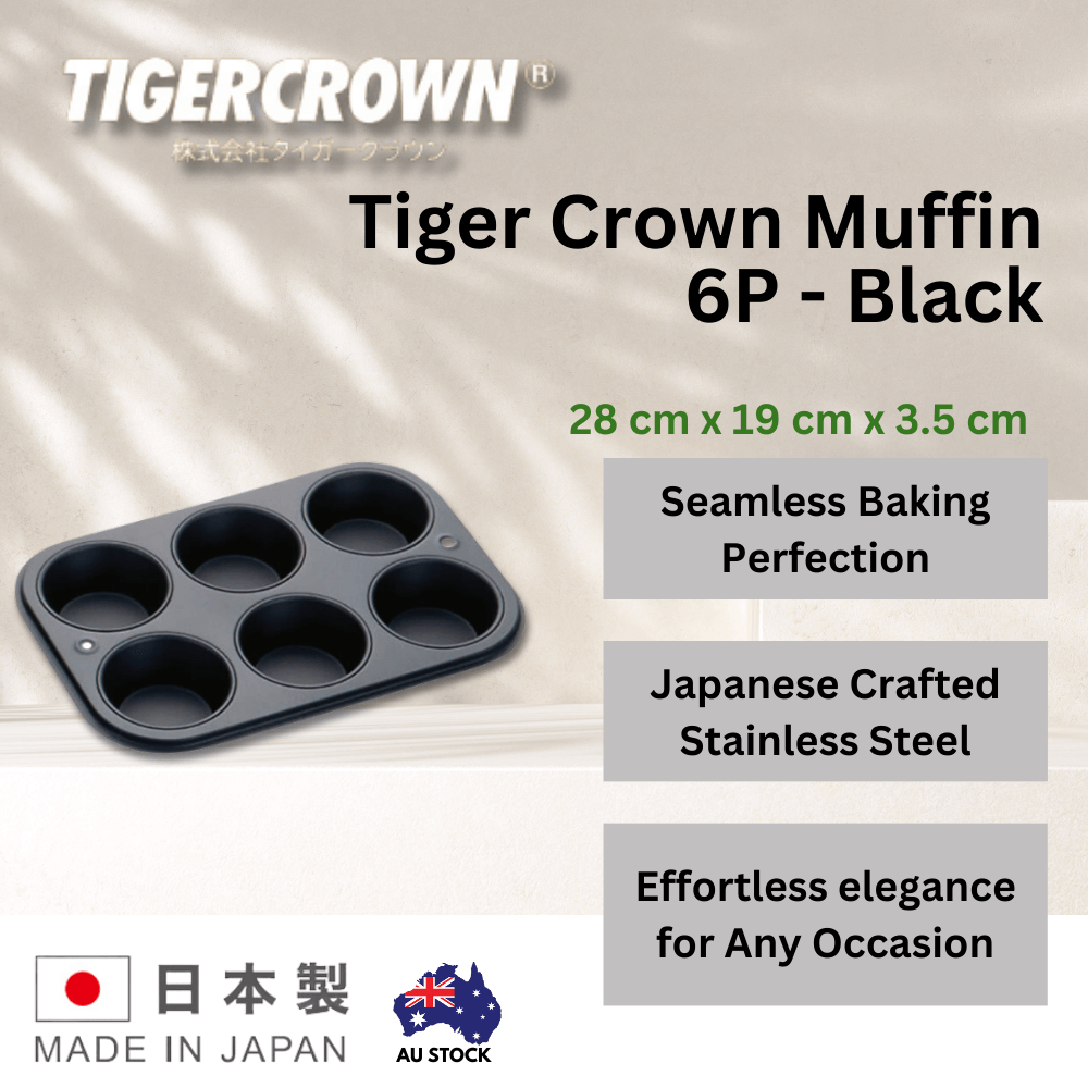 Tiger Crown Muffin 6P - Black