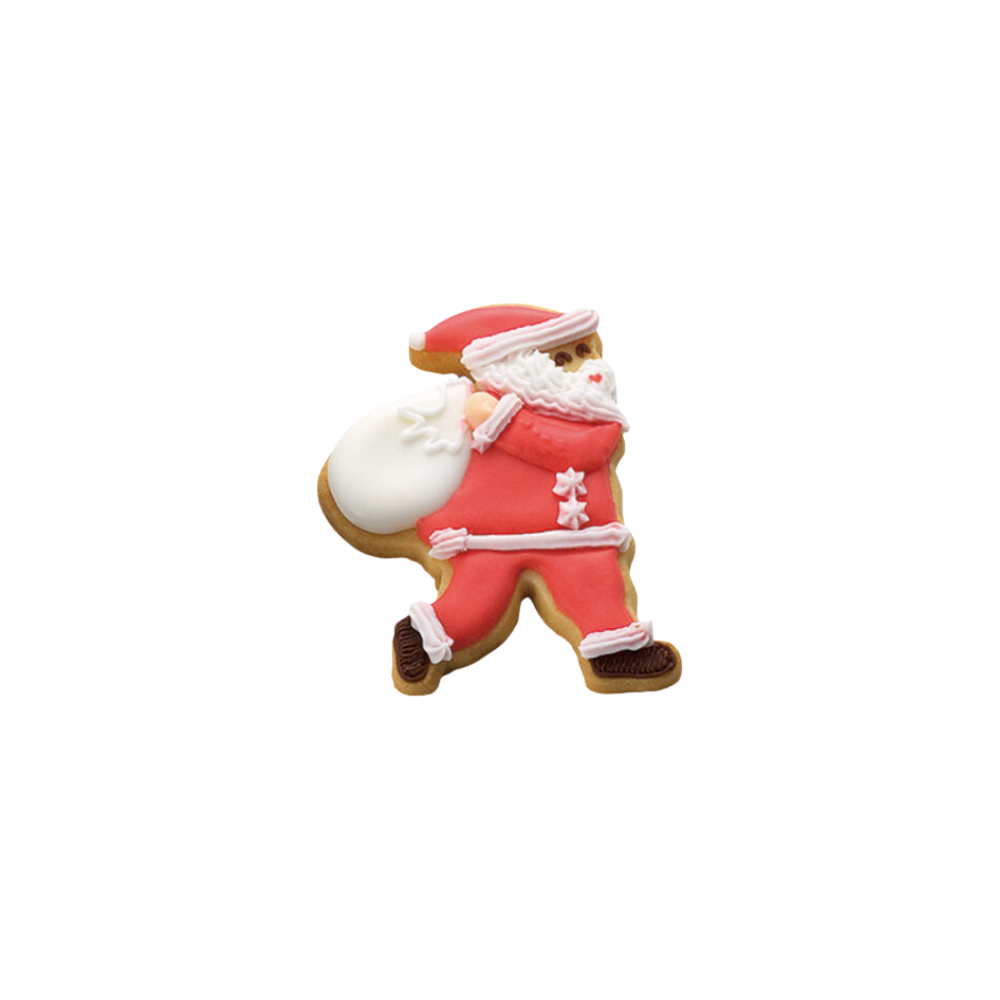 Tiger Crown Santa Claus-Shaped Stainless Steel Cookie Mold