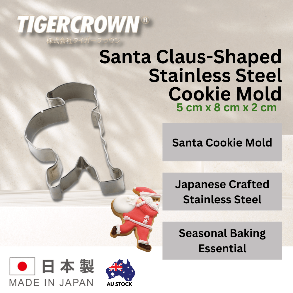 Tiger Crown Santa Claus-Shaped Stainless Steel Cookie Mold