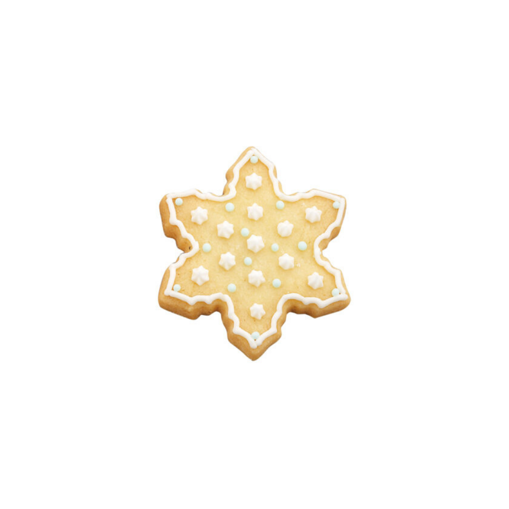 Tiger Crown Snowflake-Shaped Stainless Steel Cookie Mold