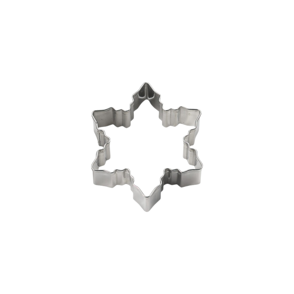 Tiger Crown Snowflake-Shaped Stainless Steel Cookie Mold