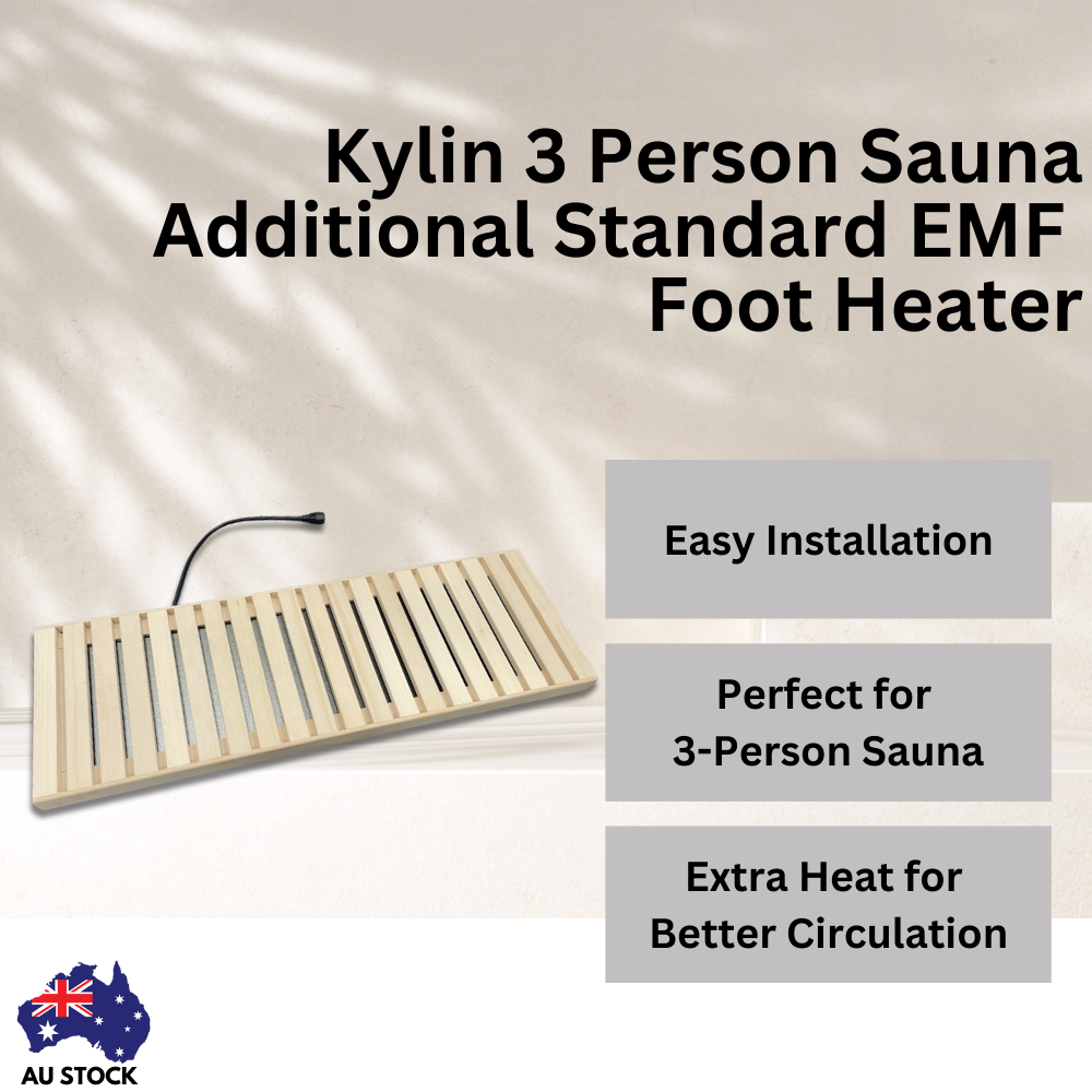 Kylin 3 Person Sauna Additional Standard EMF Foot Heater (K8301 K8302)