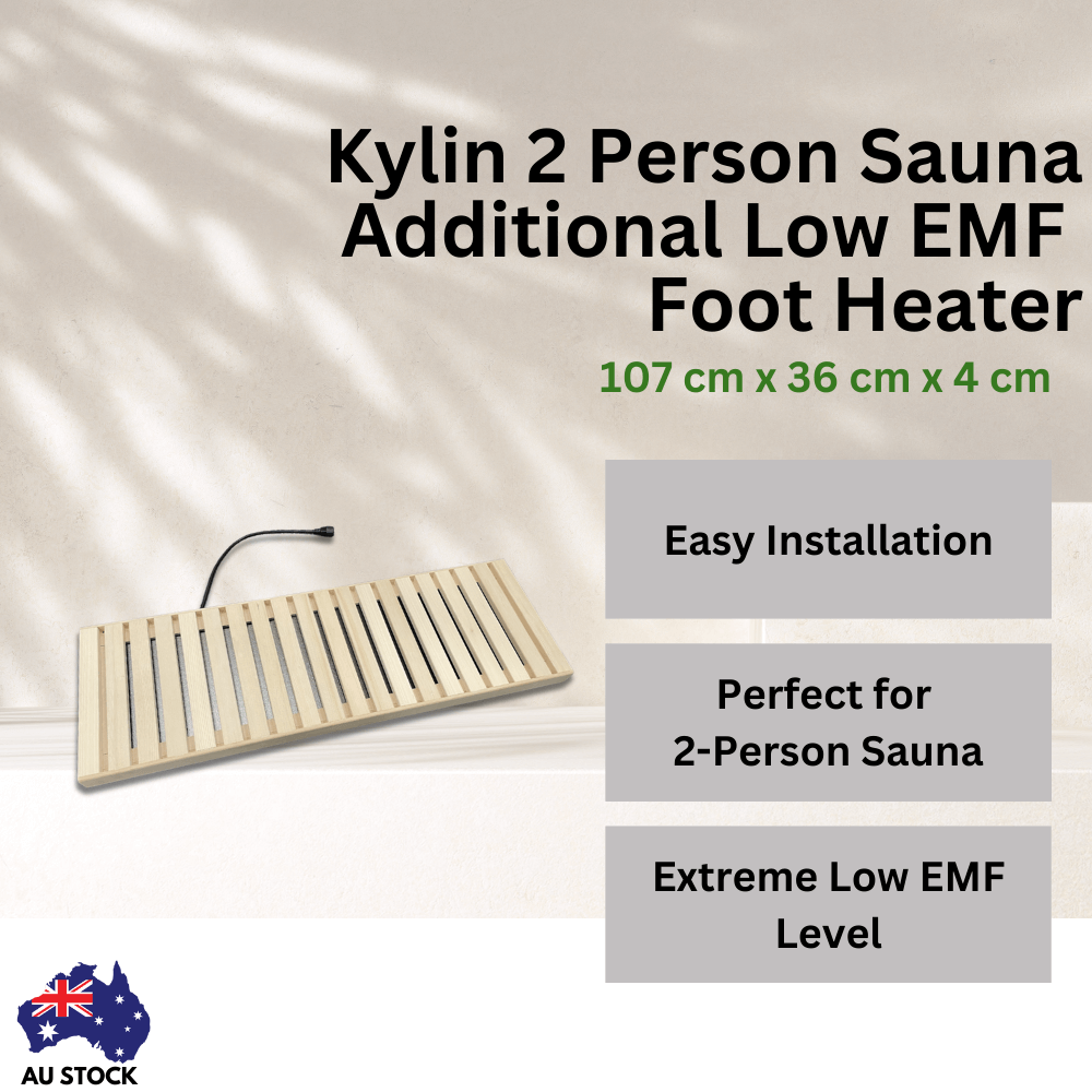 Kylin 3 Person Sauna Additional Low EMF Foot Heater (K8402)