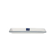 Pearl Life Rectangle Sushi Plate White with Navy 25cm