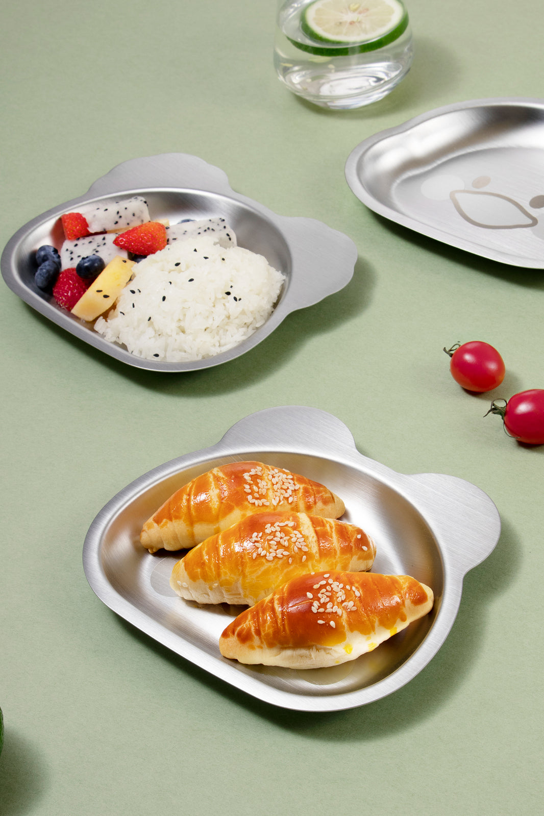 Kylin 304 Stainless Steel Tiger Dinner Plate 15*17.5cm