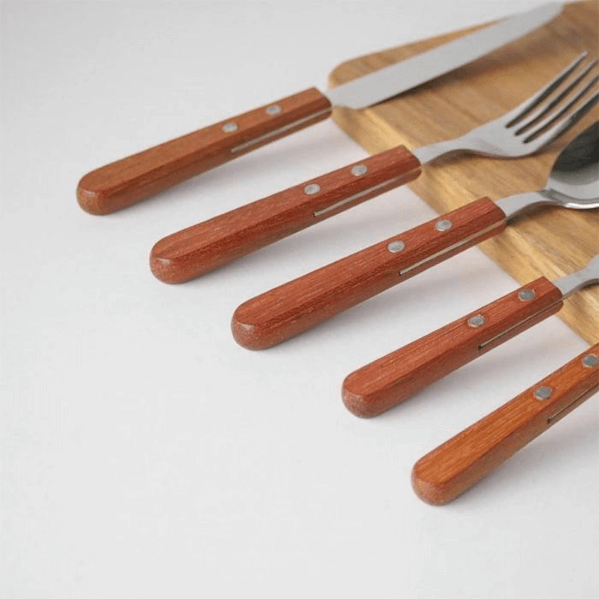 Takakuwa Dessert Knife With Wooden Handle - 21.8cm