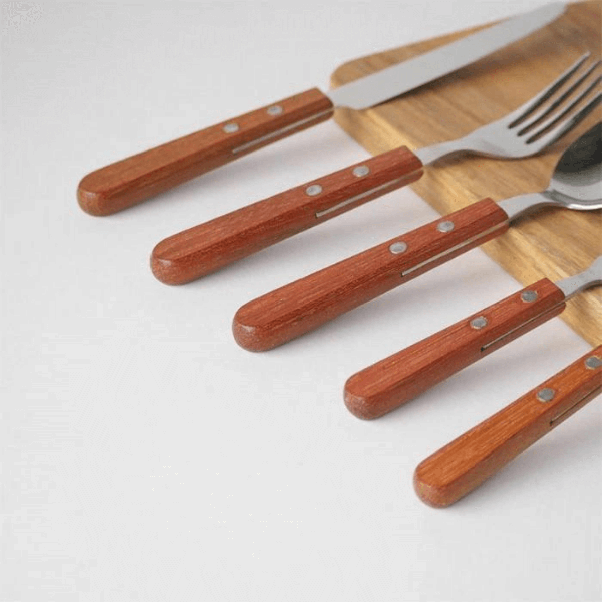 Takakuwa Dessert fork With Wooden Handle - 14.5cm