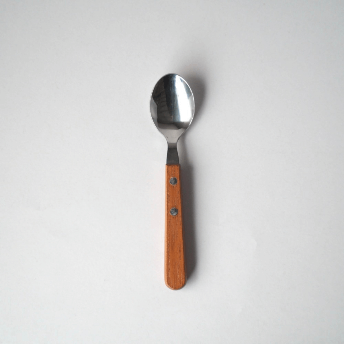 Takakuwa Dessert Spoon With Wooden Handle - 14cm
