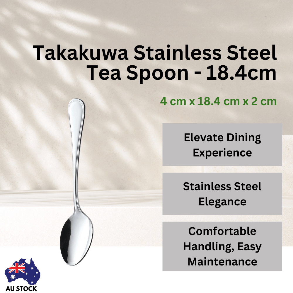 Takakuwa Stainless Steel Tea Spoon - 18.4cm