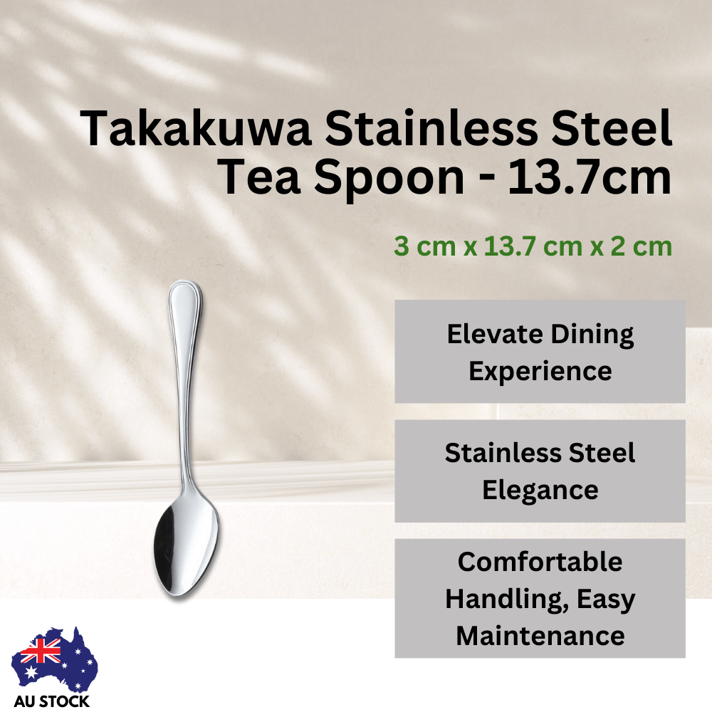 Takakuwa Stainless Steel Tea Spoon - 13.7cm