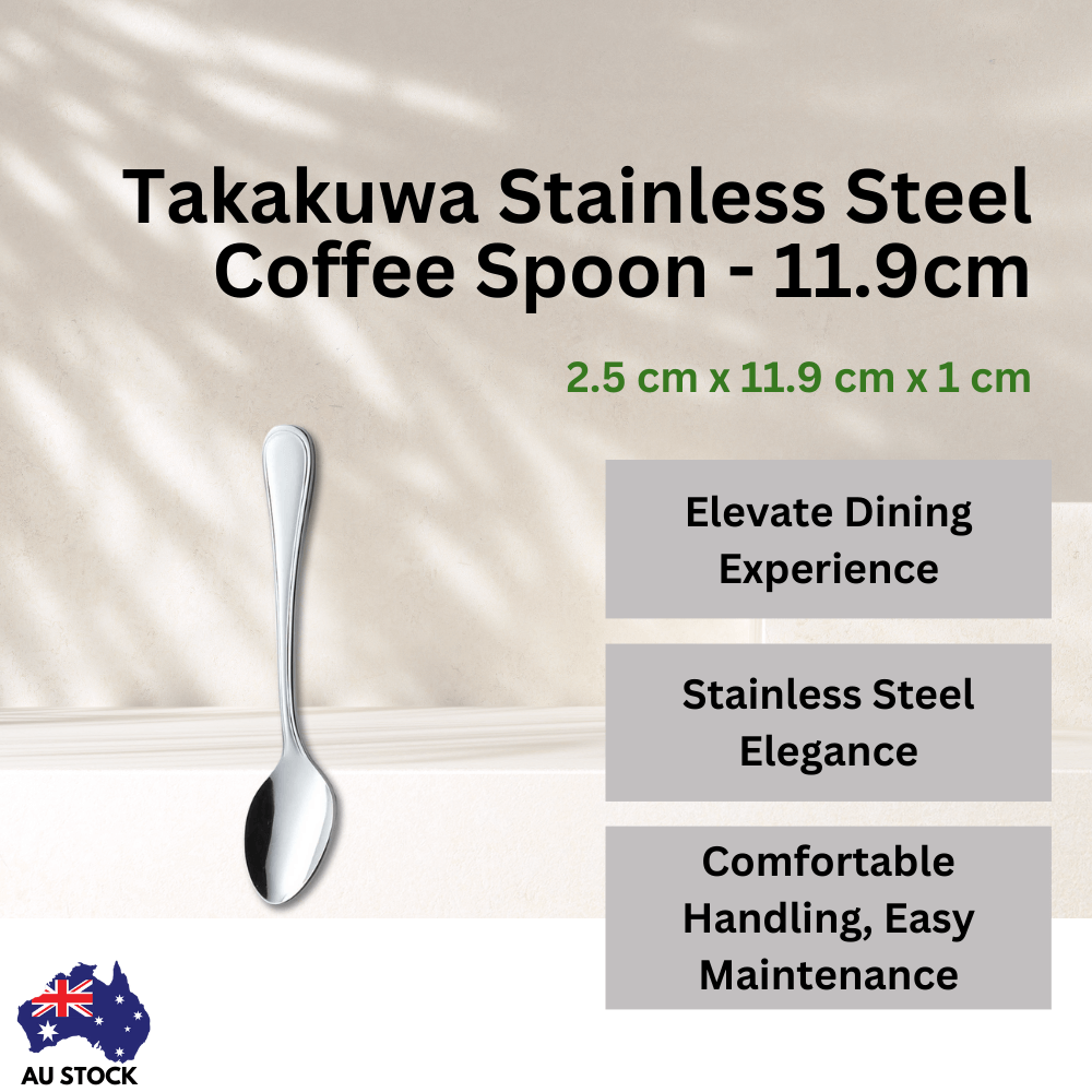 Takakuwa Stainless Steel Coffee Spoon - 11.9cm