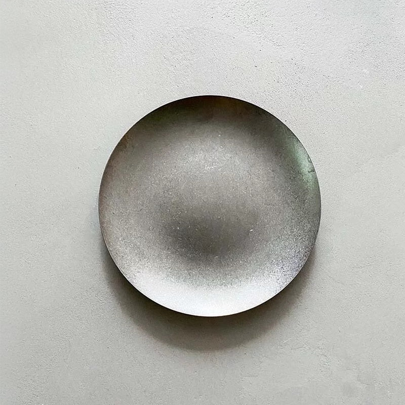 Kylin Korean Retro-Style 304 Stainless Steel Large Plate 30cm