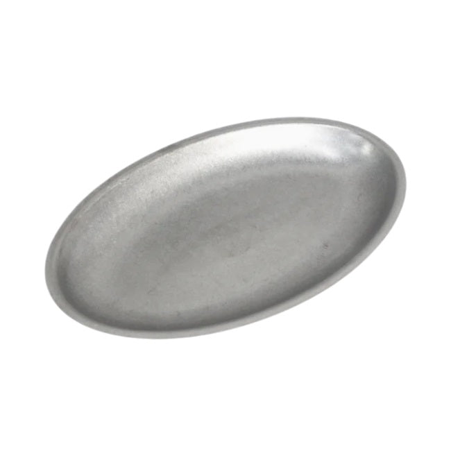 Kylin Korean Retro-Style 304 Stainless Steel Oval Serving Plate 30cm