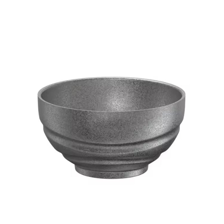 Kylin Korean Retro-Style 304 Stainless Steel Bowl with Grooves 13cm