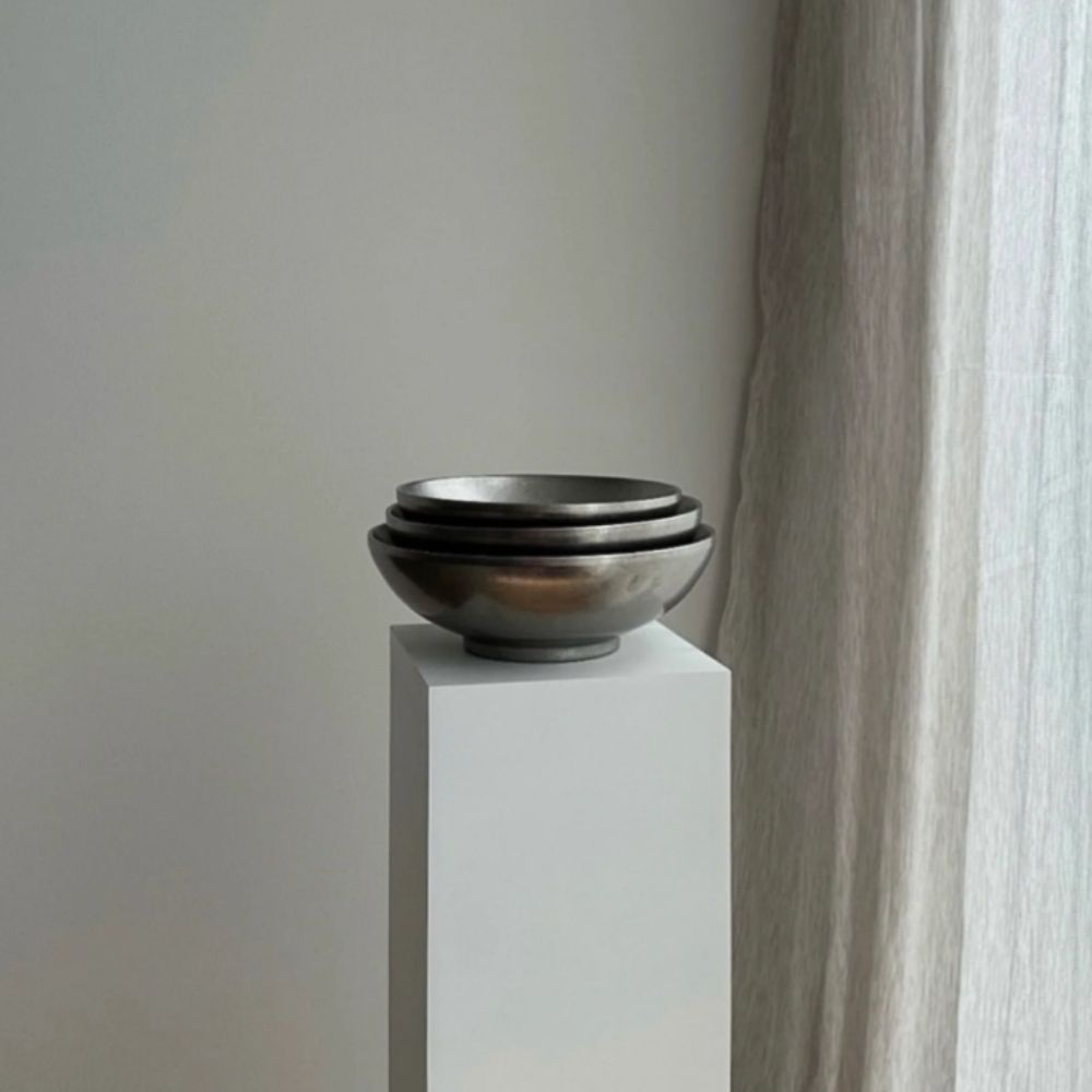 Kylin Retro-Style 304 Stainless Steel Double-Layer Ramen Bowl 22cm