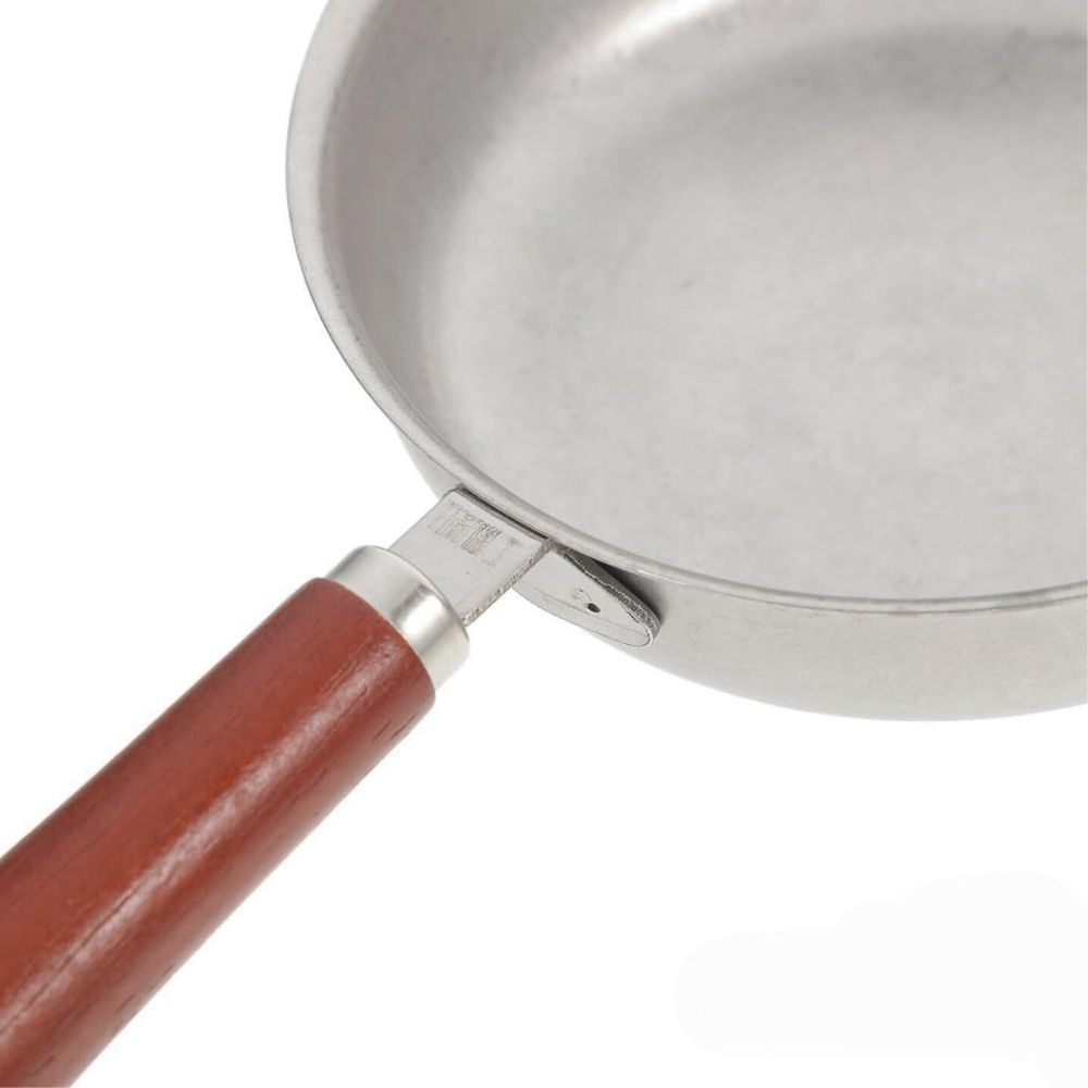 Kylin Retro-Style 304 Stainless Steel Mini Breakfast Frypan 14cm