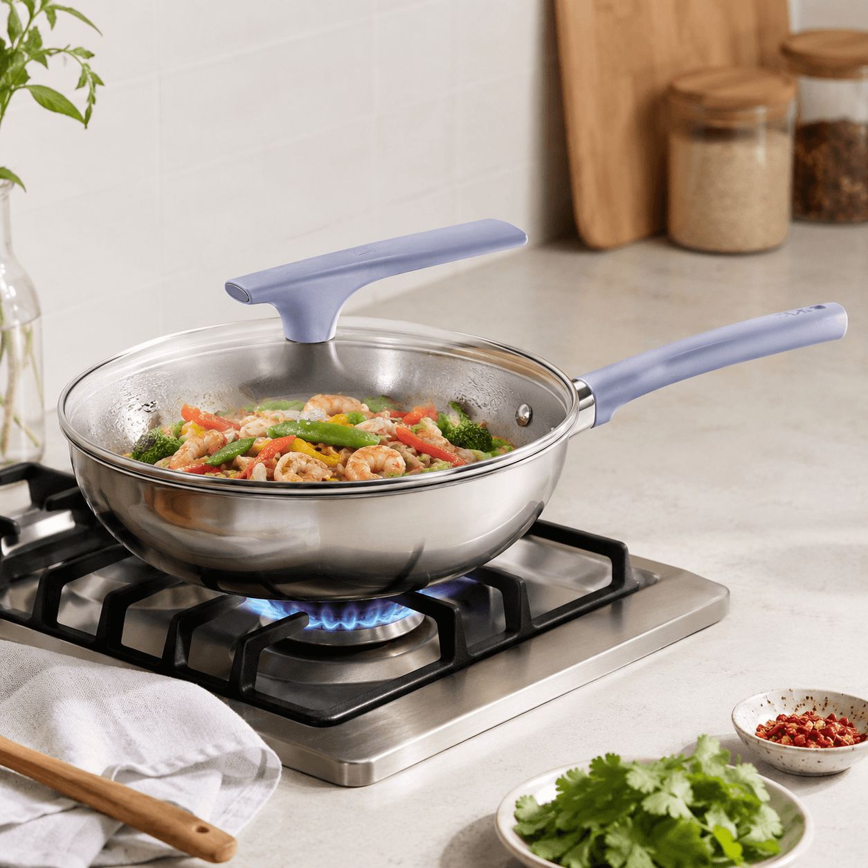 Cooker King S/S 316L Blossom Multi-layer Wok