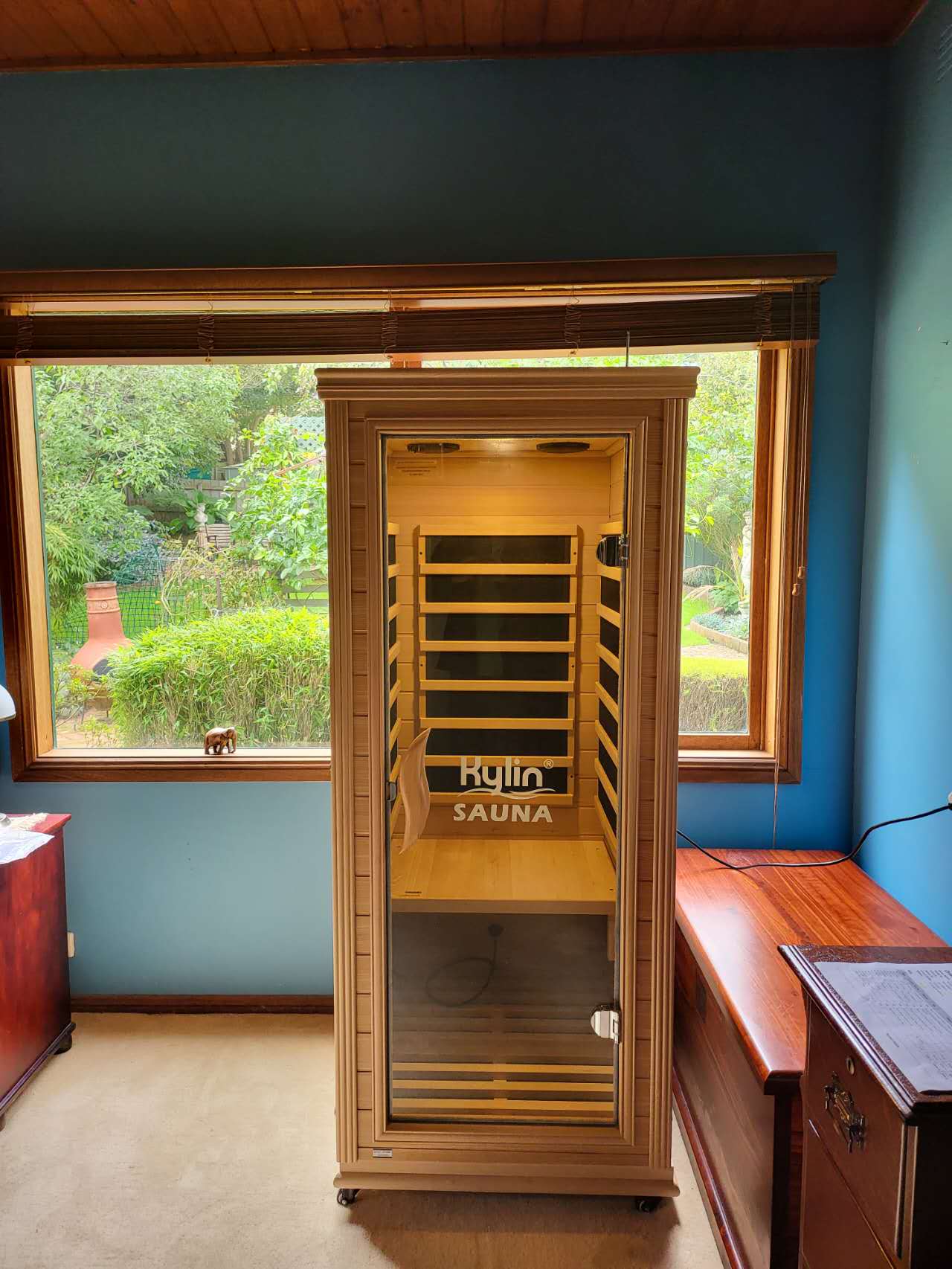 Kylin Portable Compact Carbon Fibre Heating Far Infrared Sauna 1 Person KY-192/K8102