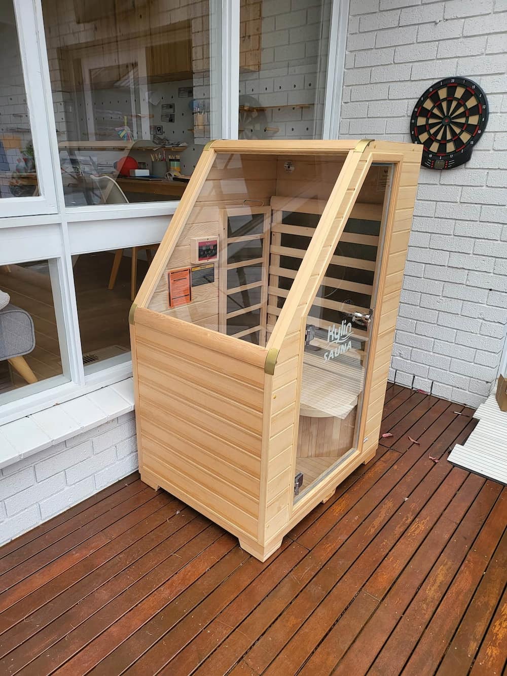 Kylin Compact Carbon Fibre Infrared Sauna 1 Person Mini Home Sauna Room KY-1D6