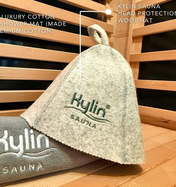 Kylin Sauna Wool Hat Head Protection Water Absorption Felt Hats Cap