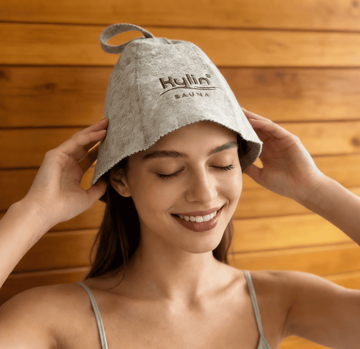 Kylin Sauna Wool Hat Head Protection Water Absorption Felt Hats Cap