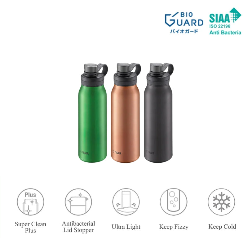 Tiger Vacuum Insulated Carbonated Bottle 500ml - Copper