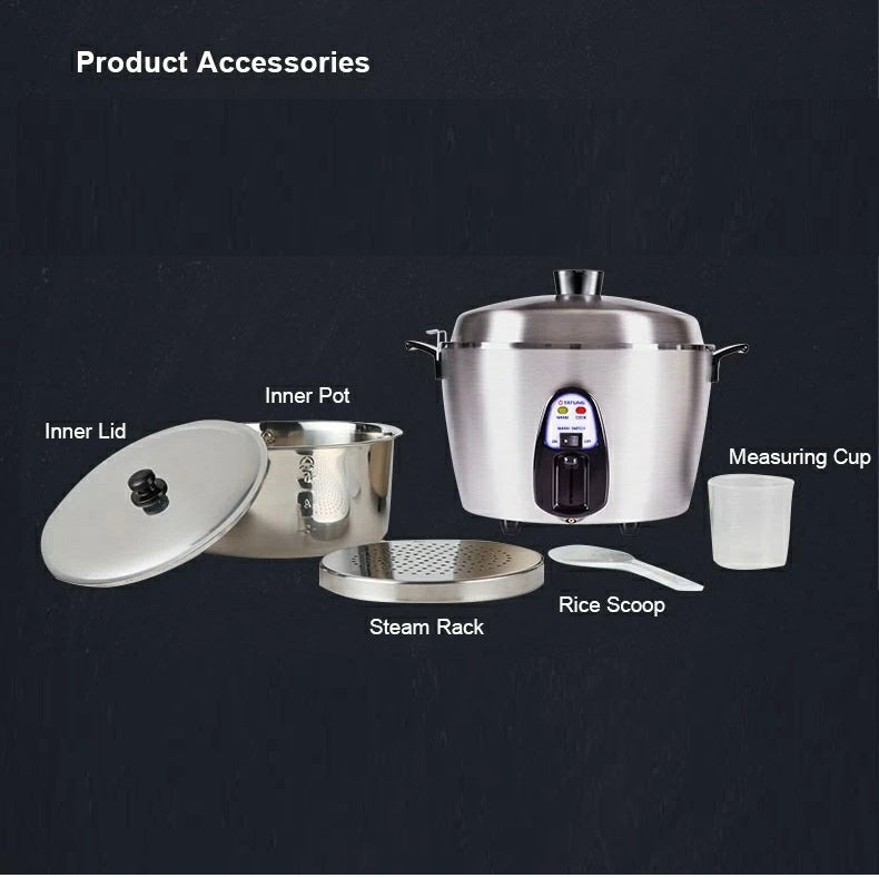Tatung Multi-Functional Full Stainless Steel Non-Coated Rice Cooker