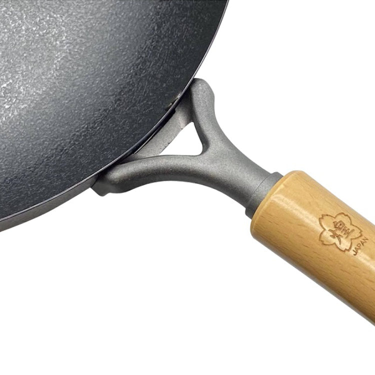Kirameki Premium Pure Iron Nitriding Processing Stir Fry Wok Made In Japan