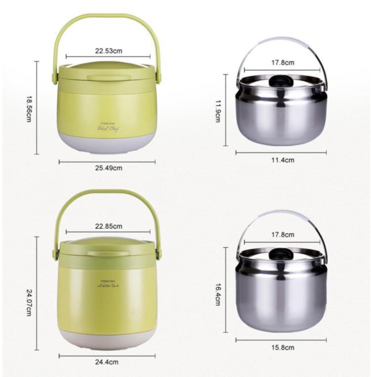 Pinkah Magic Eco Food Warmer Pot Vacuum Insulated Non Electric Thermal Cooker 3l 4 5l