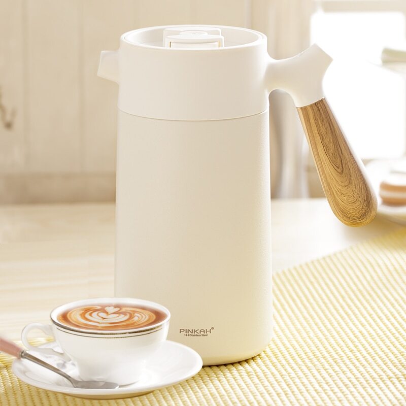 Pinkah French Hand Press Coffee Insulated Vacuum Coffee Pot 950ml