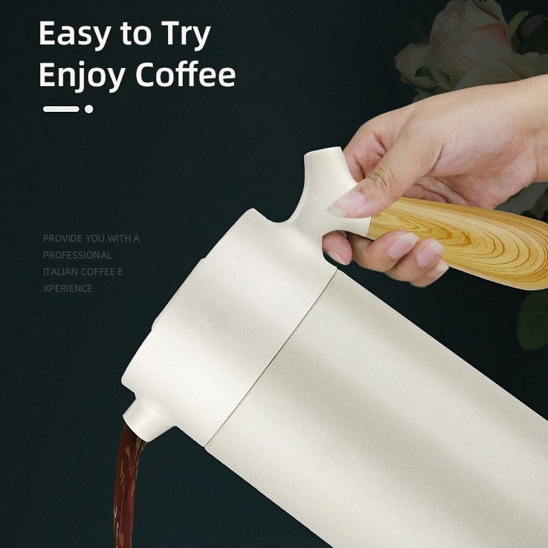 Pinkah French Hand Press Coffee Insulated Vacuum Coffee Pot 950ml
