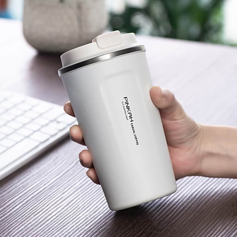 Pinkah Stainless Steel Thermos Cup Travel Coffee Mug Vacuum Flask 350 / 500ml