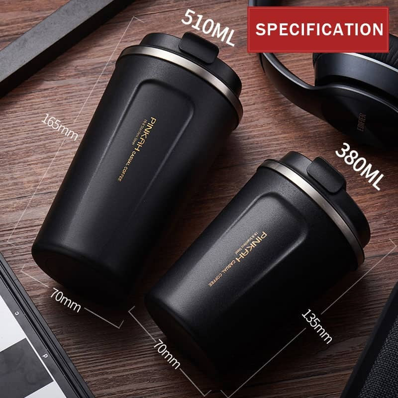 Pinkah Stainless Steel Thermos Cup Travel Coffee Mug Vacuum Flask 350 / 500ml