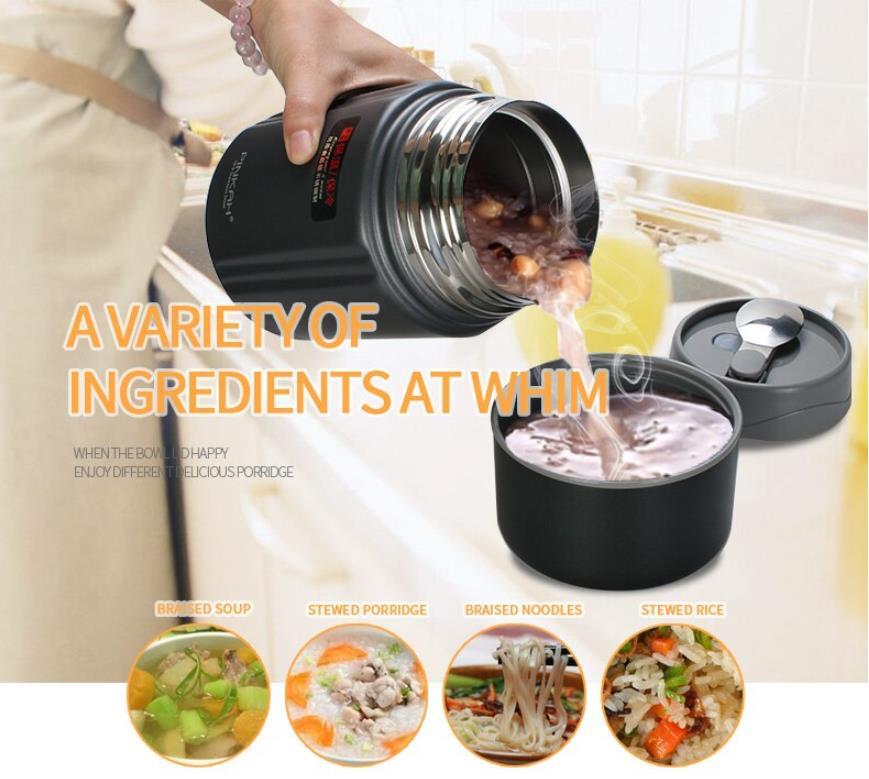 Pinkah Food Container With Bag Insulated Thermal Lunch Box 750ml