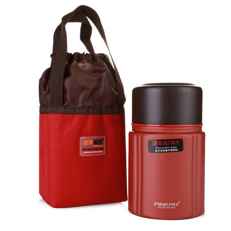 Pinkah Food Container With Bag Insulated Thermal Lunch Box 750ml