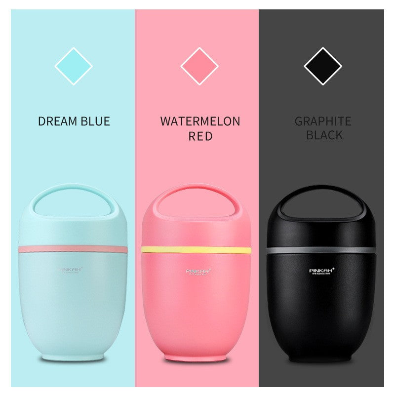 Pinkah Pj 3333 820ml Vacuum Food Jar Black With 316 Stainless Steel