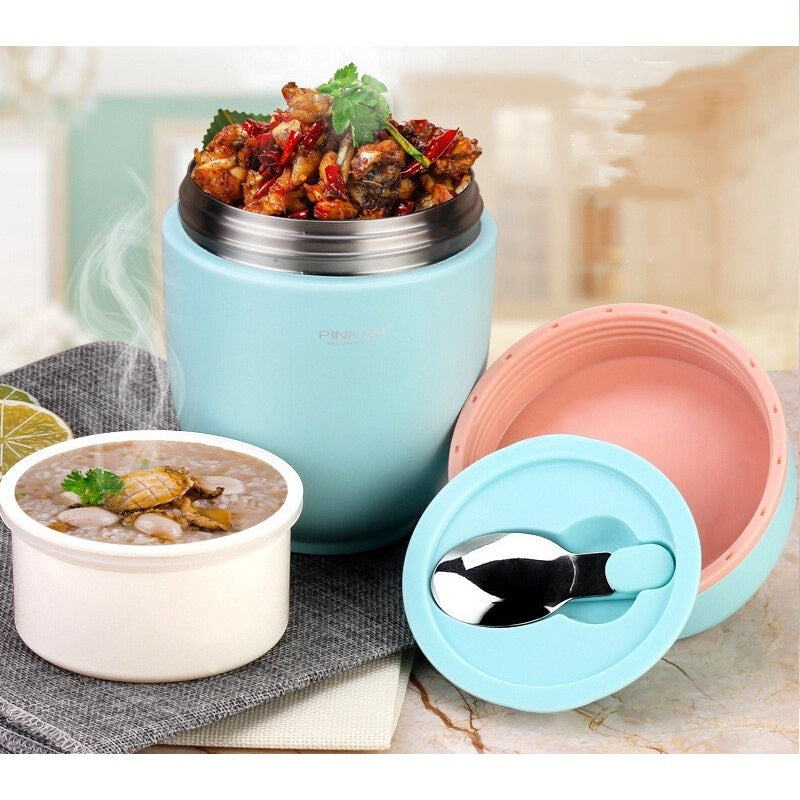 Pinkah Pj 3333 820ml Vacuum Food Jar Black With 316 Stainless Steel