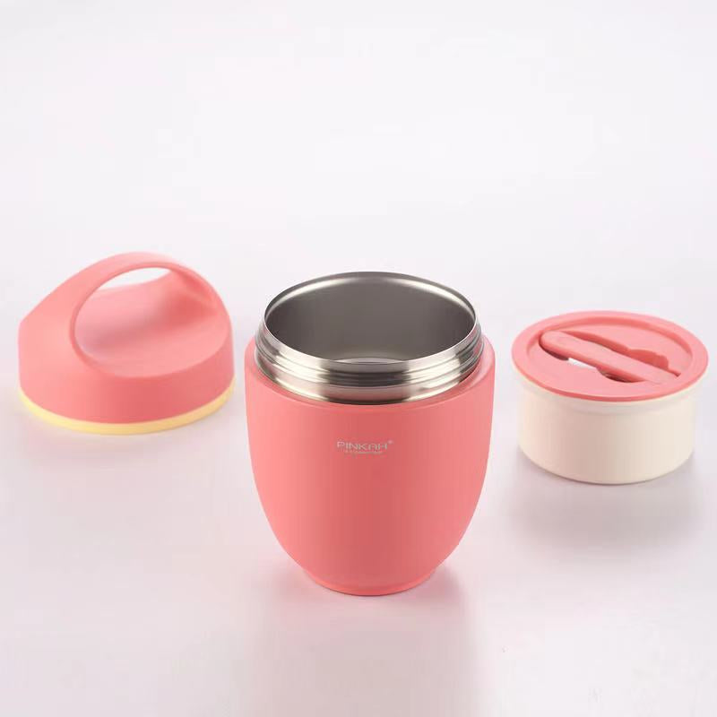 Pinkah Pj 3333 820ml Vacuum Food Jar Black With 316 Stainless Steel