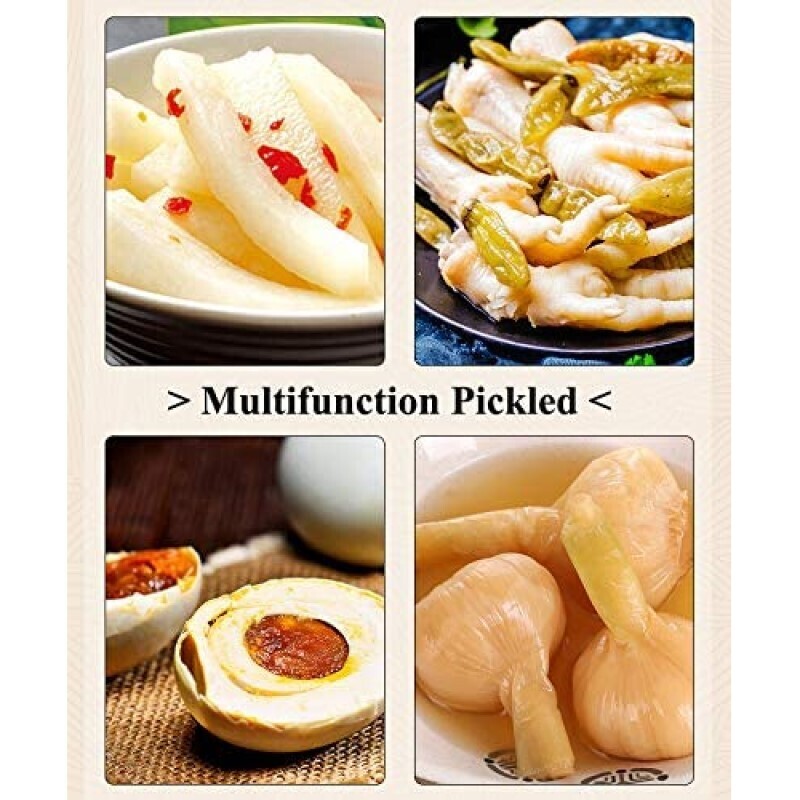 Premium Thicken Chinese Fermentation Pickle Glass Jar Kimchi Sauerkraut Canisters & Jars