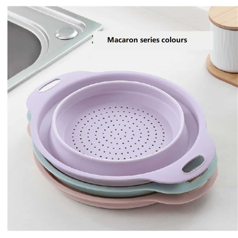 Qi Fei Yang Silicone Folding Drain Strainer Basket