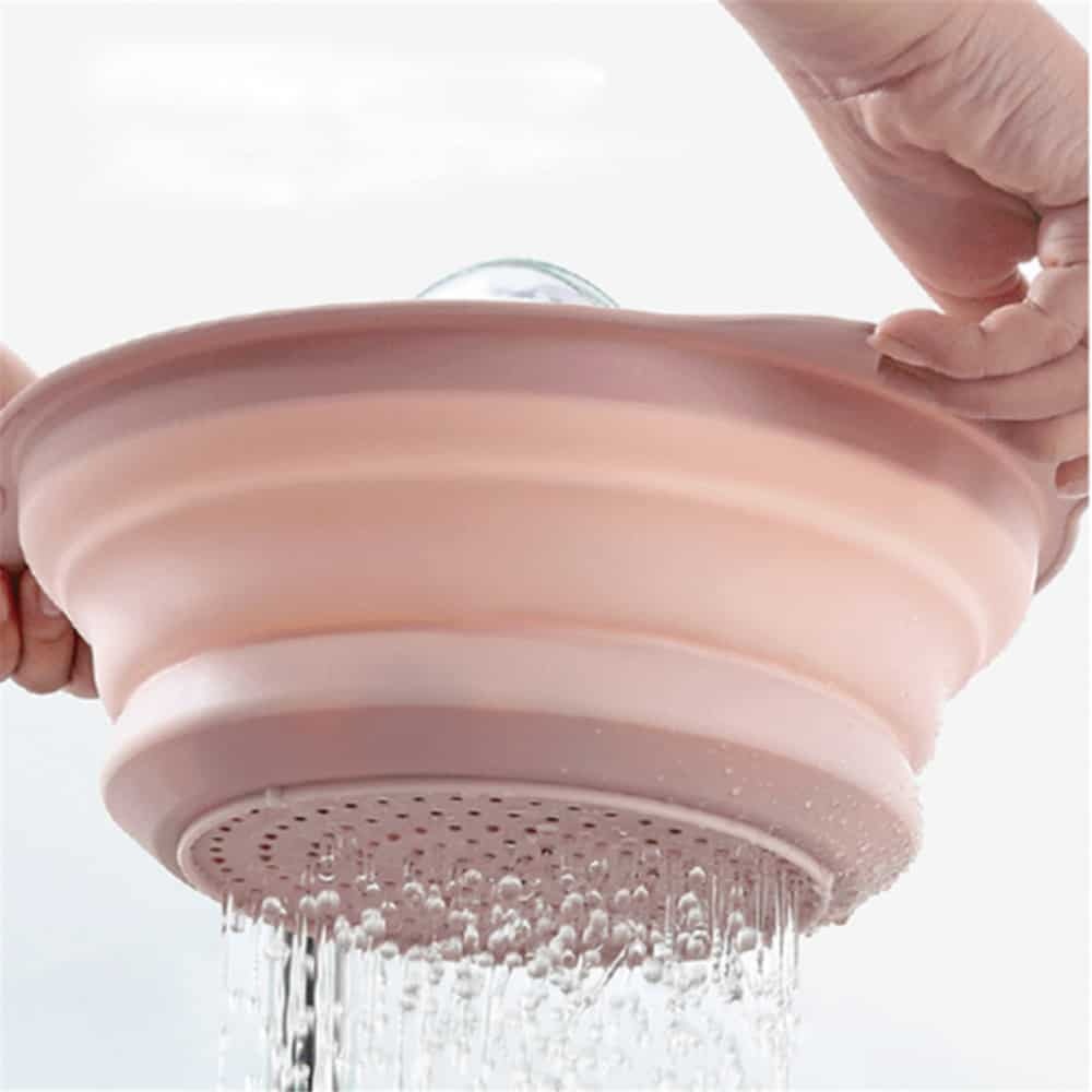 Qi Fei Yang Silicone Folding Drain Strainer Basket